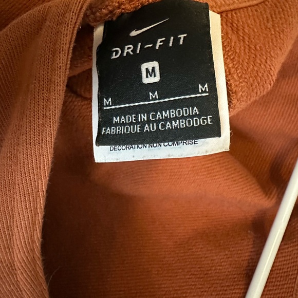 Nike Studio Short Sleeve Wrap Top Yoga in Terra Cotta - Picture 8 of 8